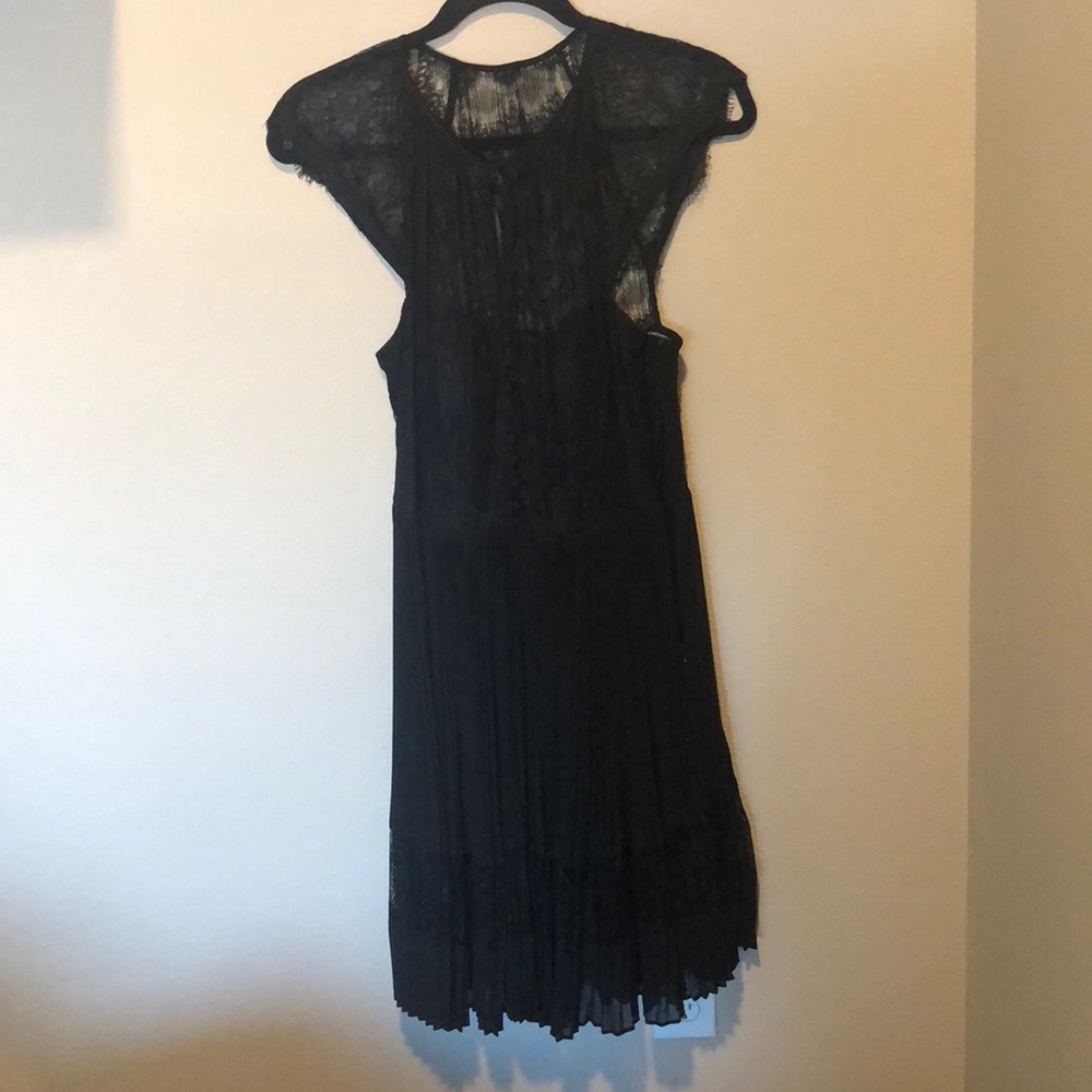Black Lace, Pleated Dress - Perfect Condition
